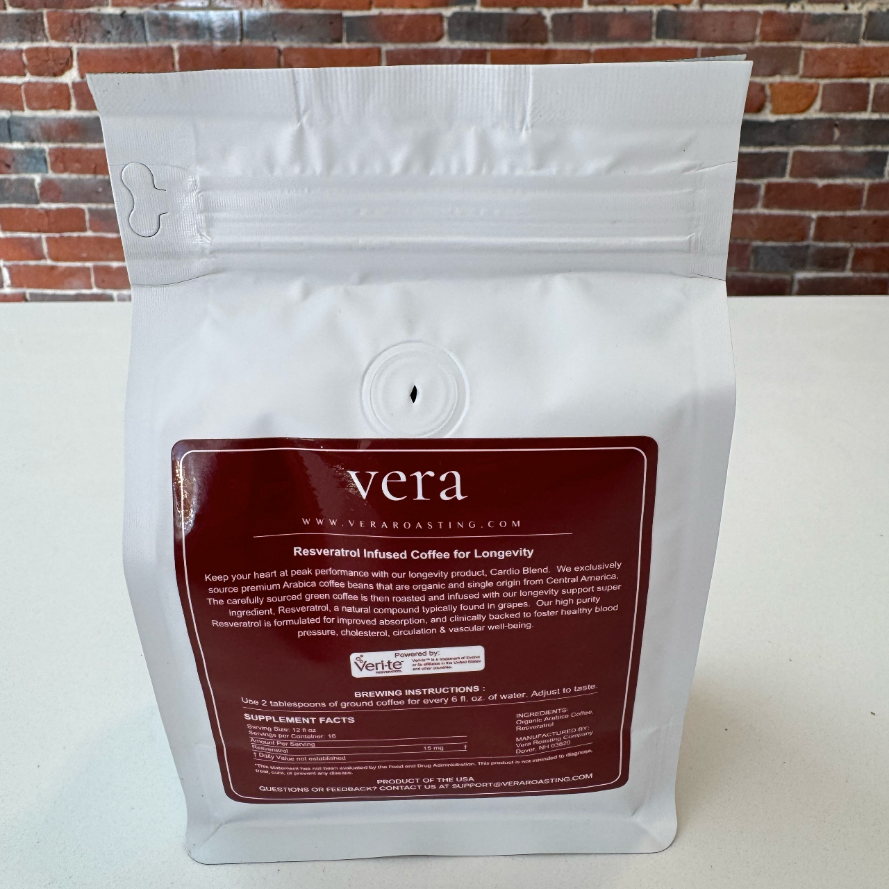 Vera Cardio Blend Dark Roast Coffee - Whole