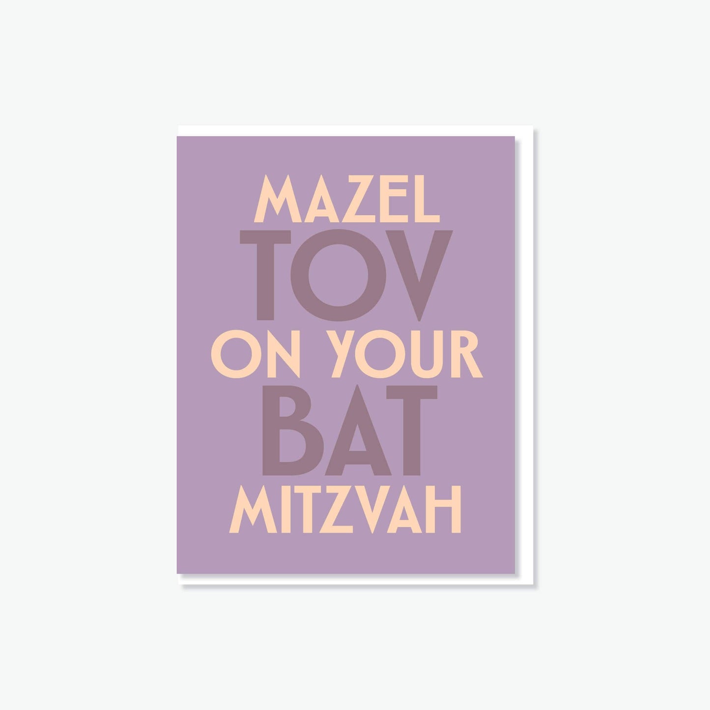 Mazel Tov on your Bat Mitzvah Card