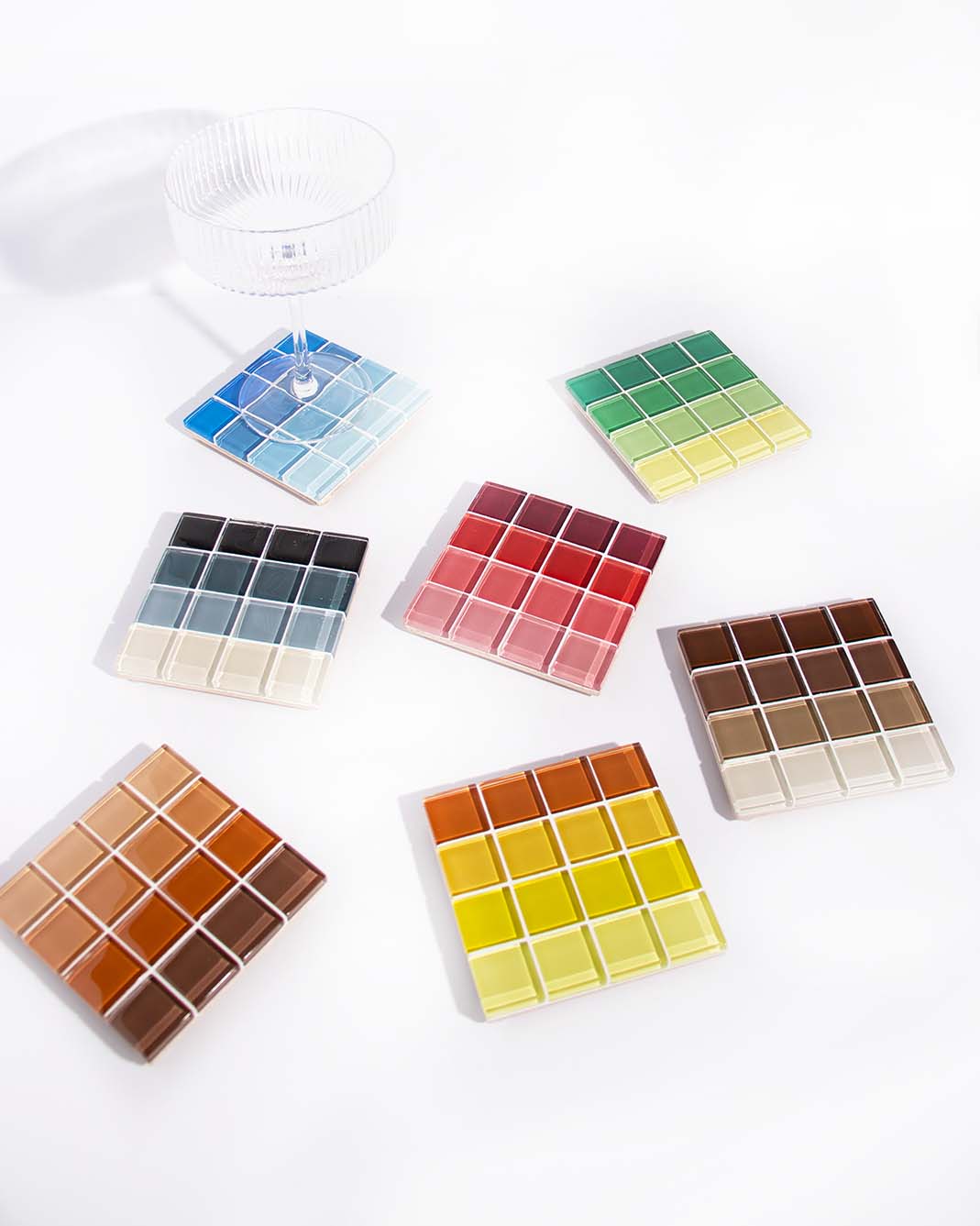 GLASS TILE COASTER - Ombre - Maldives