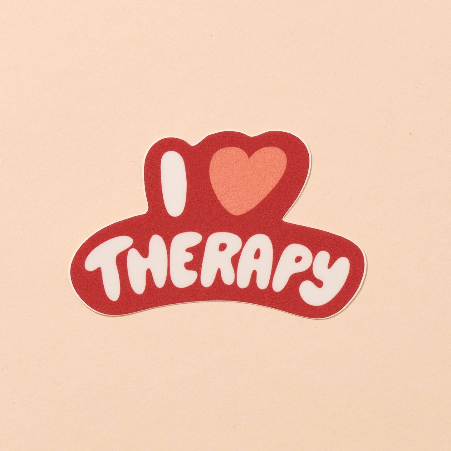 And Here We Are | I Heart Therapy Vinyl Sticker