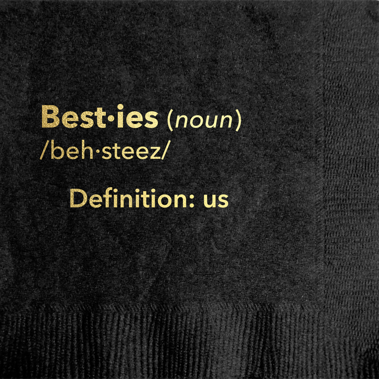 Pretty Alright Goods | Besties Cocktail Napkin
