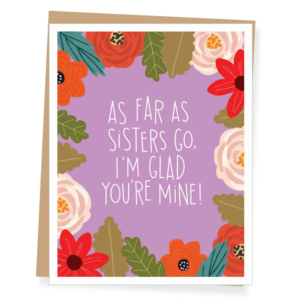 Apartment 2 Cards | As Far As Sisters Go Birthday Card