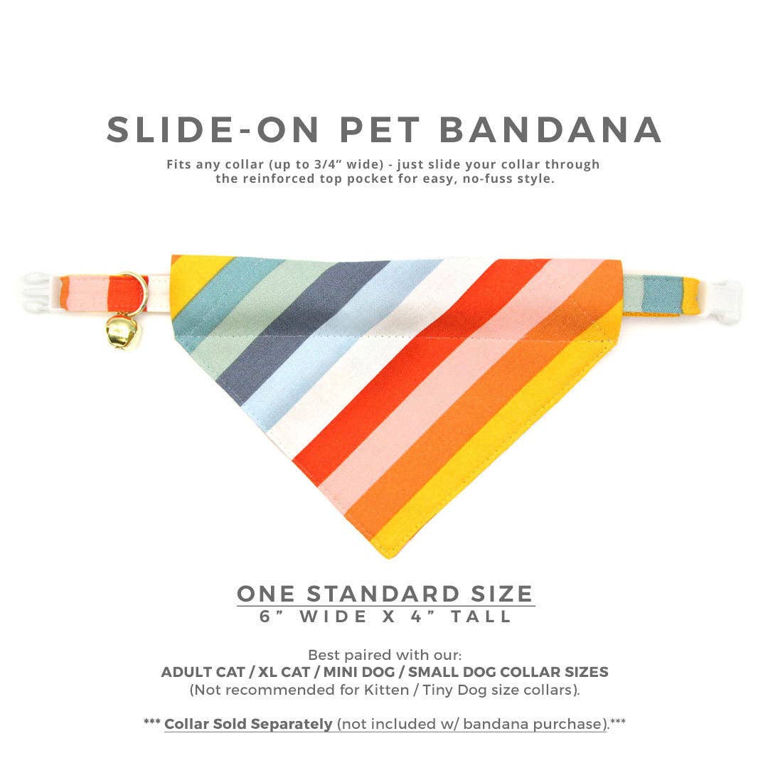 "Carousel" - Bandana for Cat + Small Dog