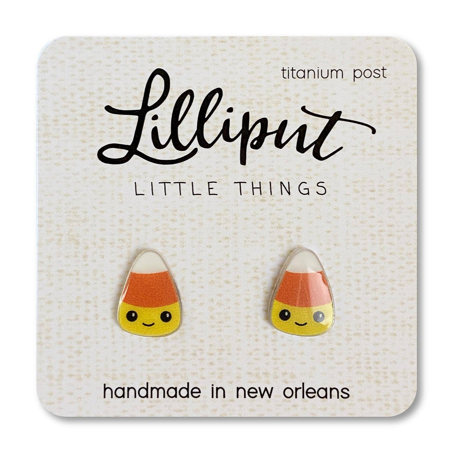 Candy Corn Earrings