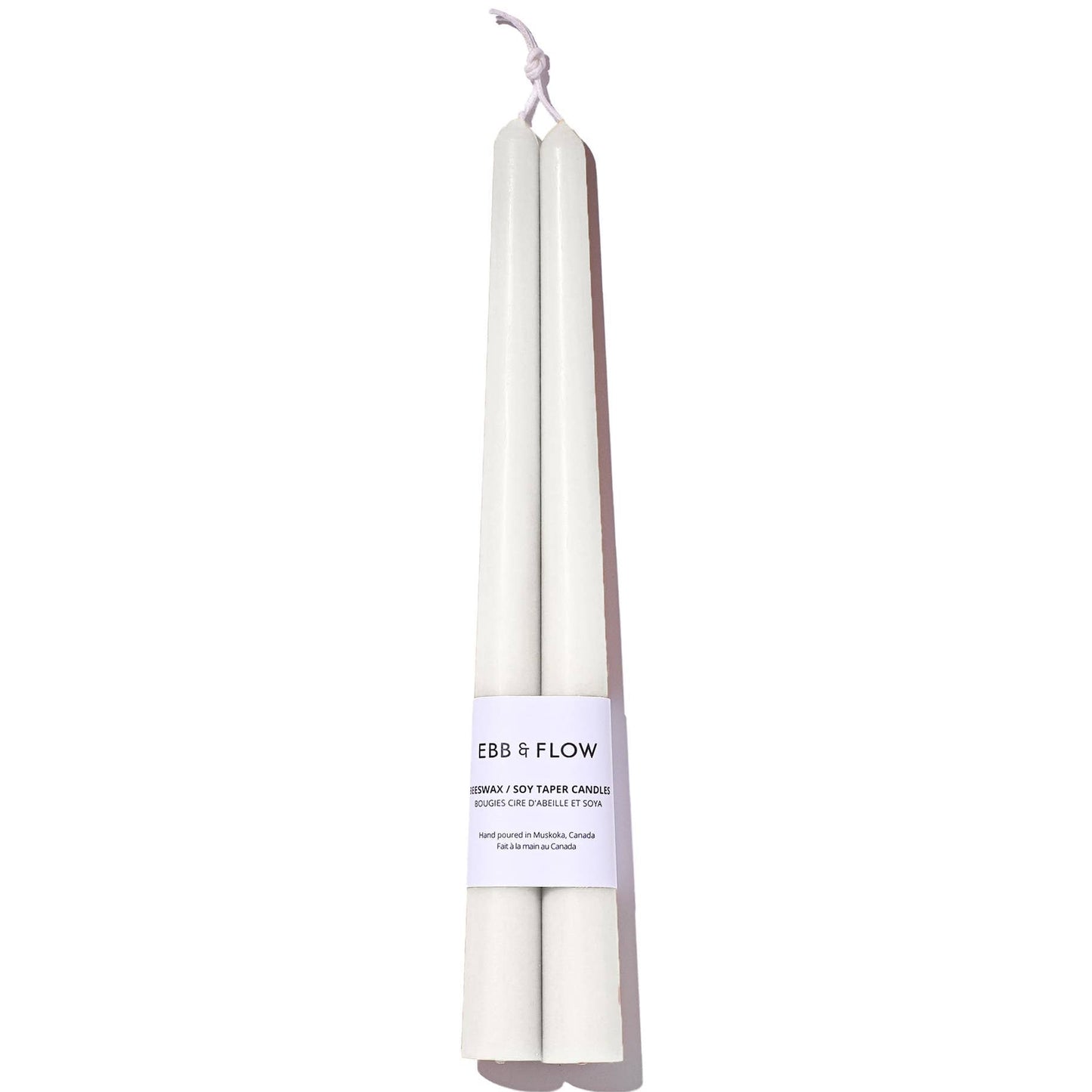 Beeswax/Soy Blend Taper Candles - Ivory