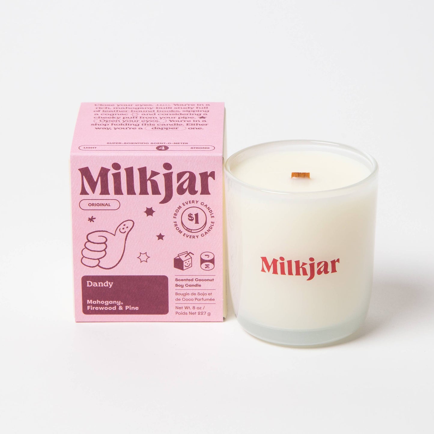 Dandy - Mahogany, Firewood & Pine Coconut Soy Candle