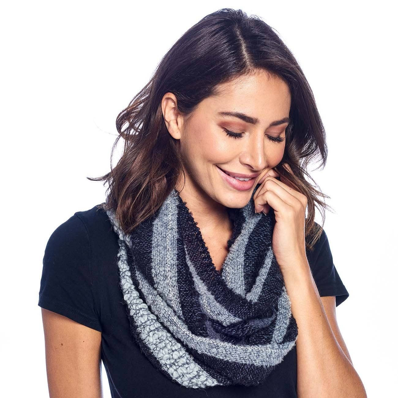 Alpaca Infinity Scarf - Charcoal