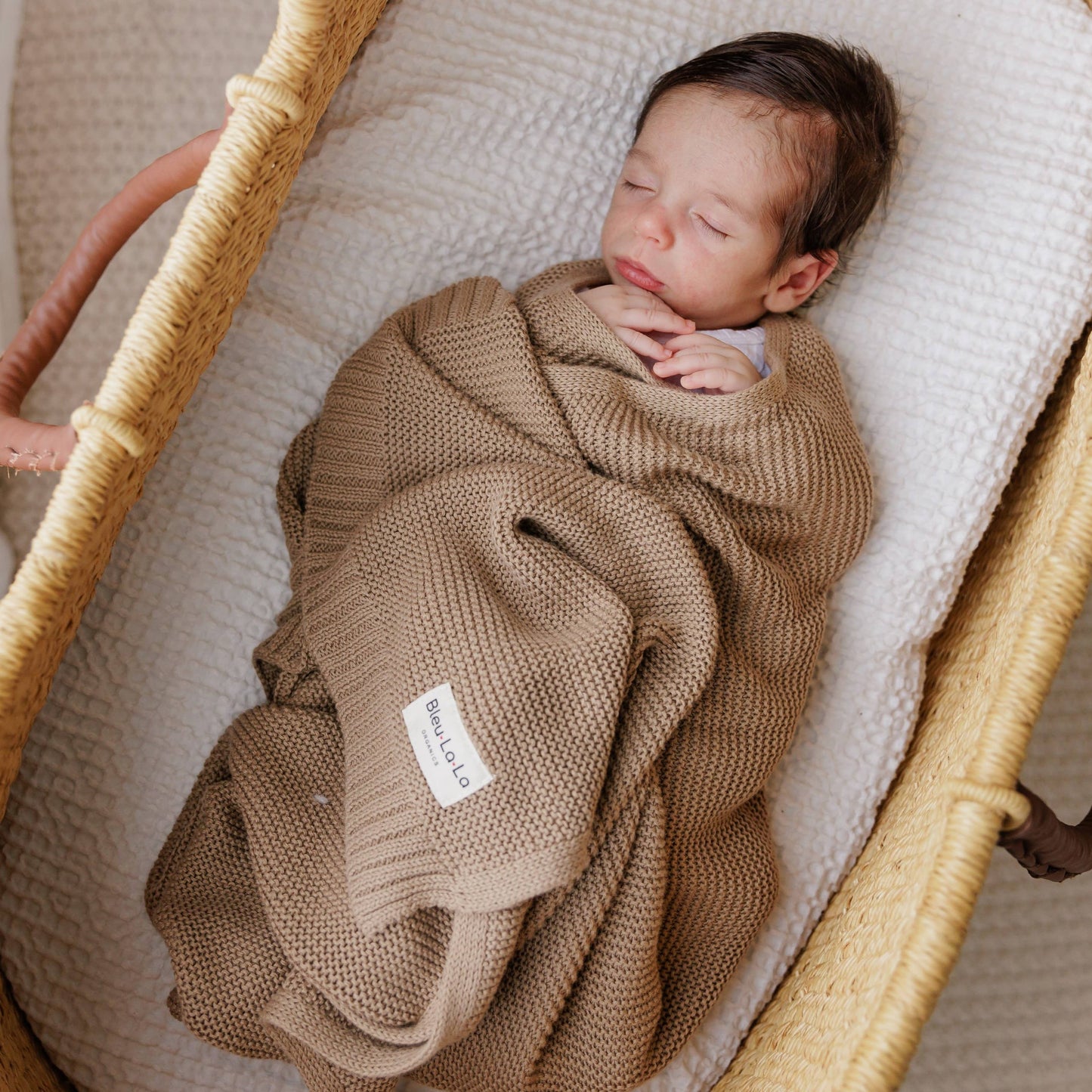100% Organic Luxury Cotton Swaddle Receiving Baby Blanket