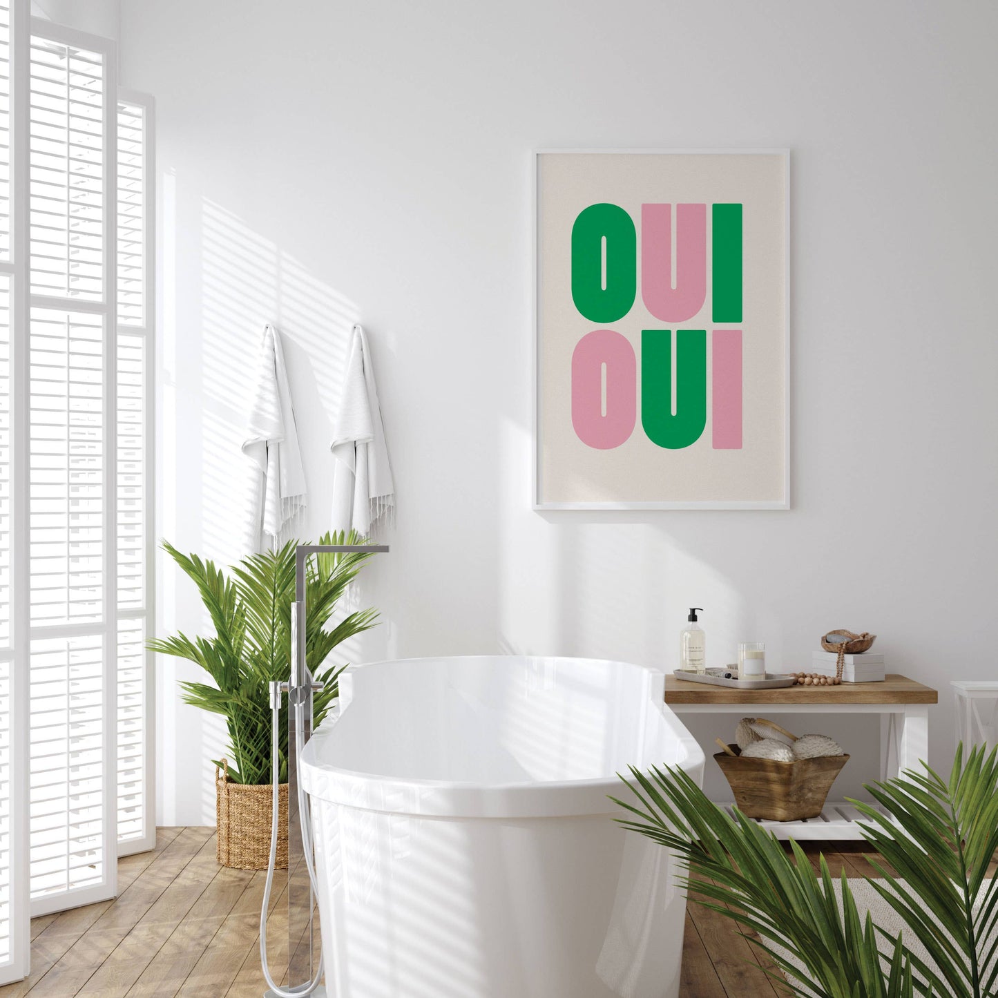 Kuku Studio | Oui Oui Print | Funny Bathroom Art