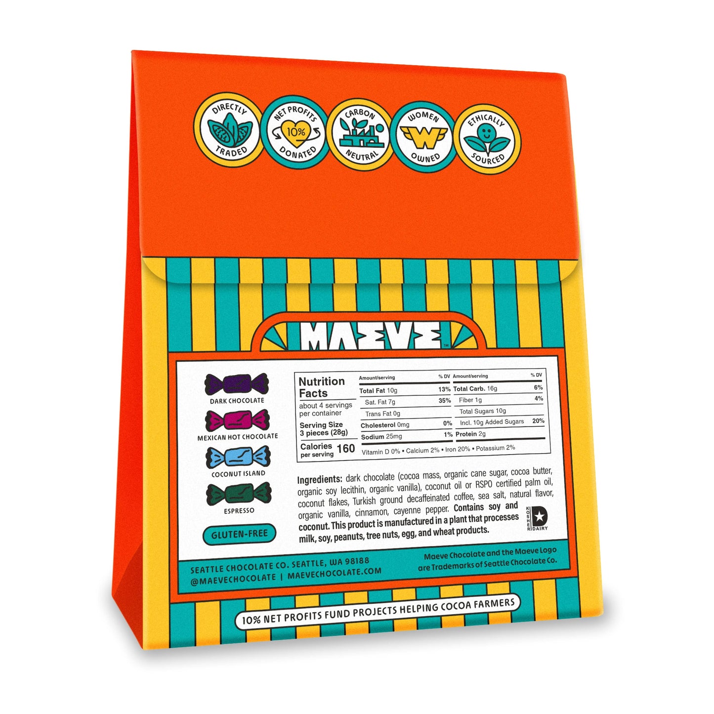 Dark Chocolate Medley Bonbon Box - 4oz