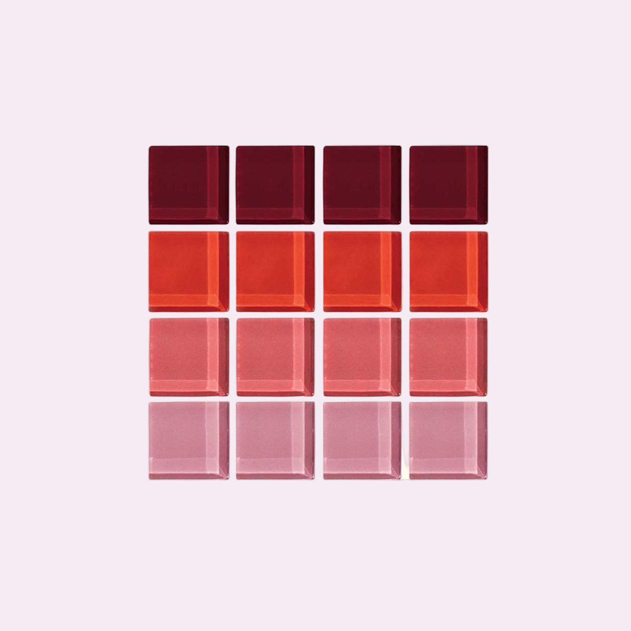 GLASS TILE COASTER - Ombre - Blush