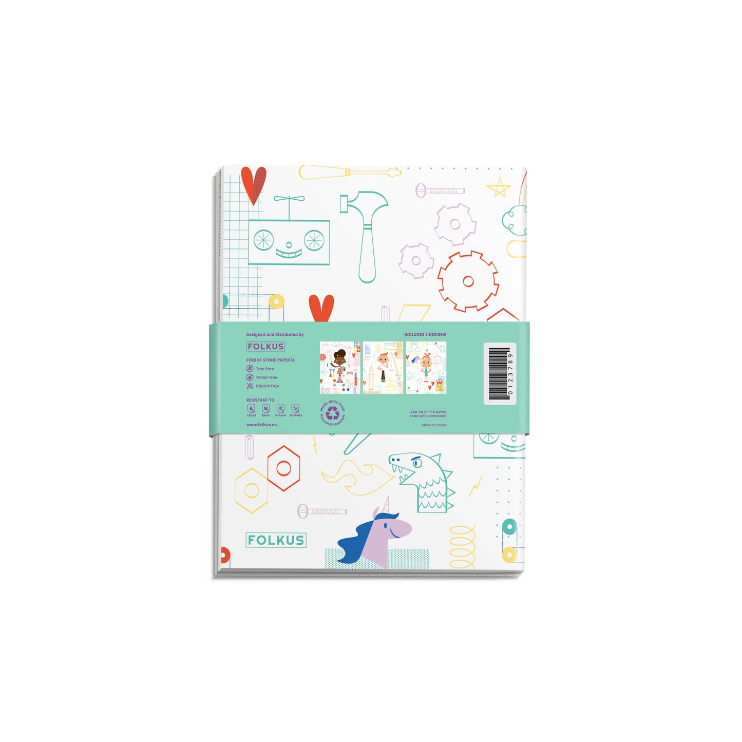 Ada Twist Scientist Stone Paper Notebook 3 Pack Gift Set