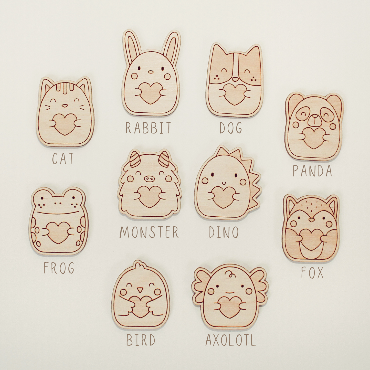 Wooden Pocket Hug, Fox. Thinking of You Gift