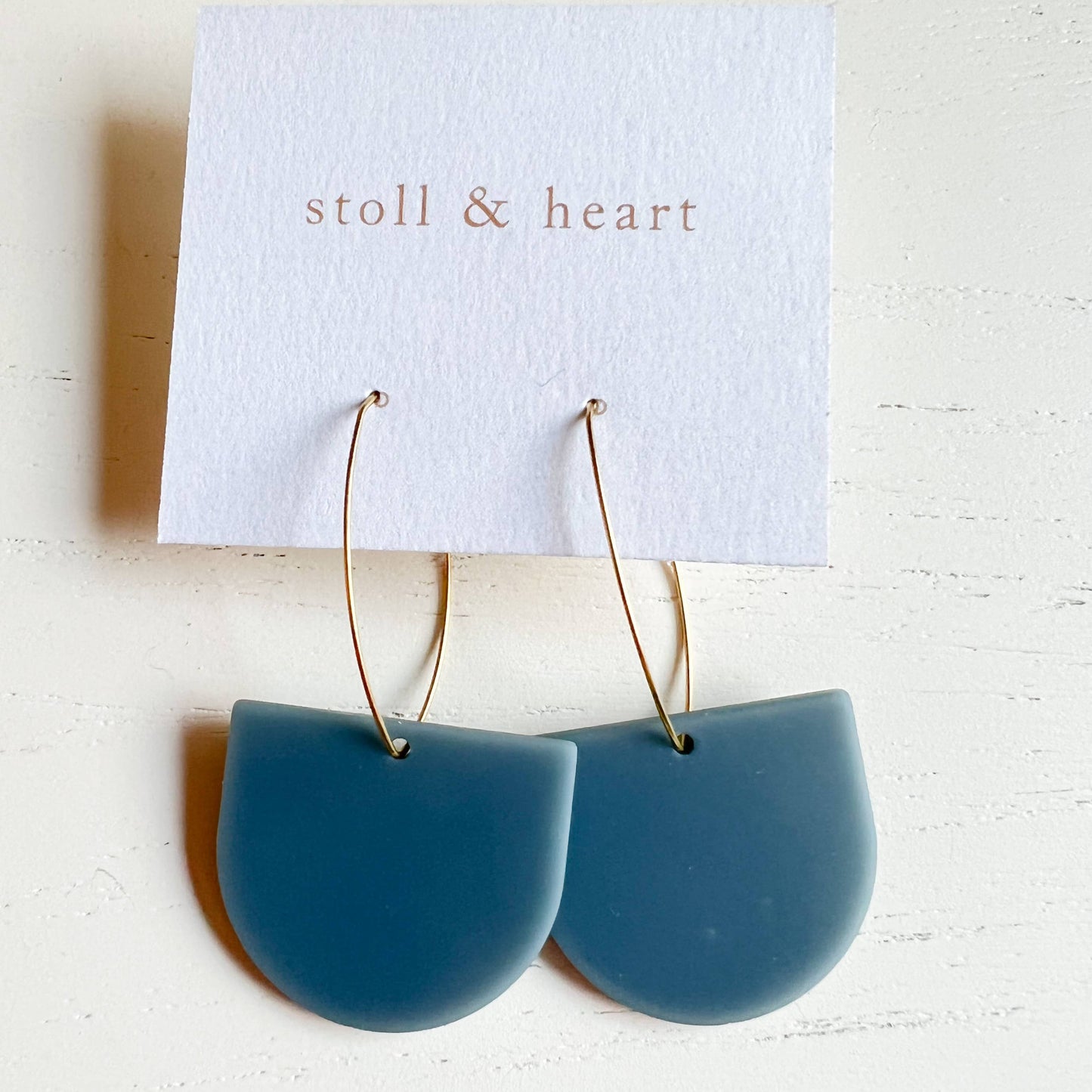 blue earrings