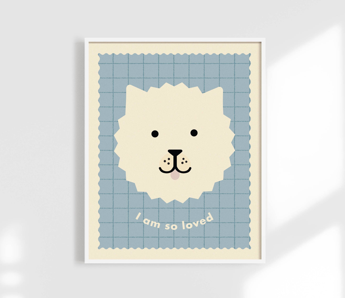 I Am So Loved | Cute Dog Affirmation Kids Print