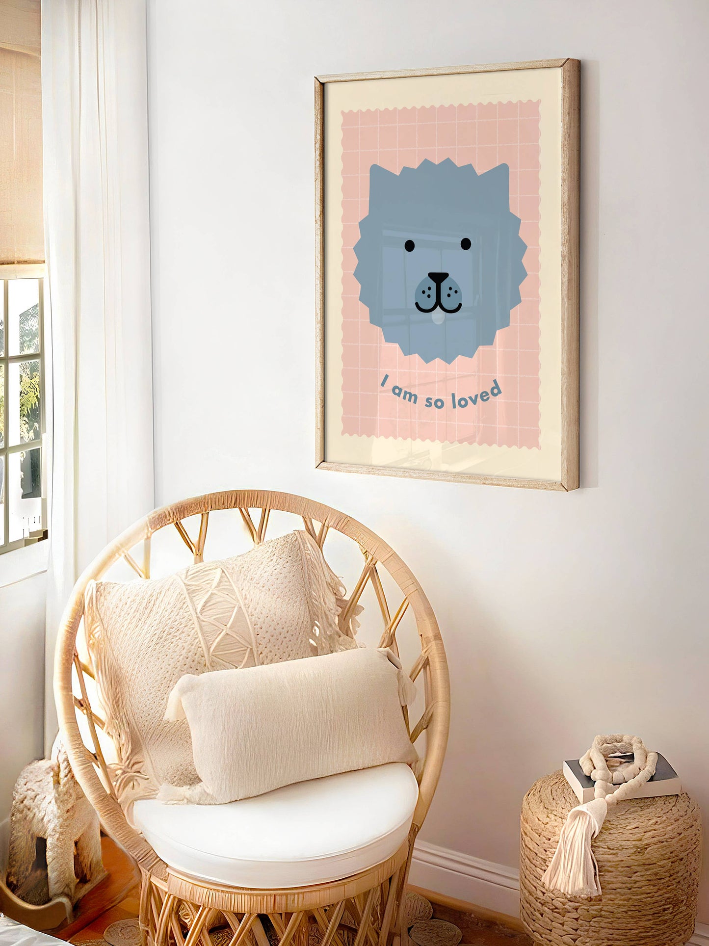 I Am So Loved | Cute Dog Affirmation Kids Print