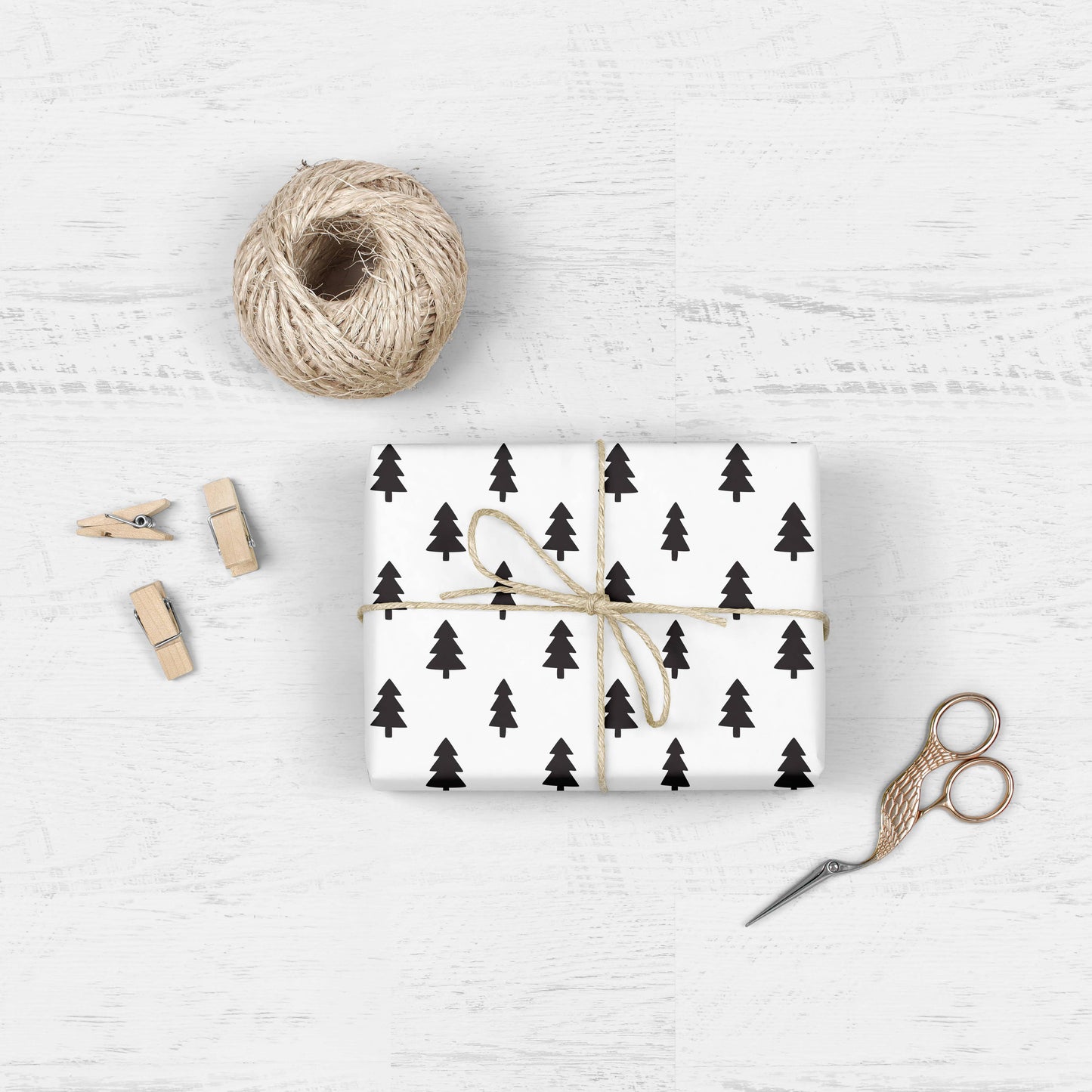 Mellowworks | CHRISTMAS TREES Gift Wrap (ROLL)
