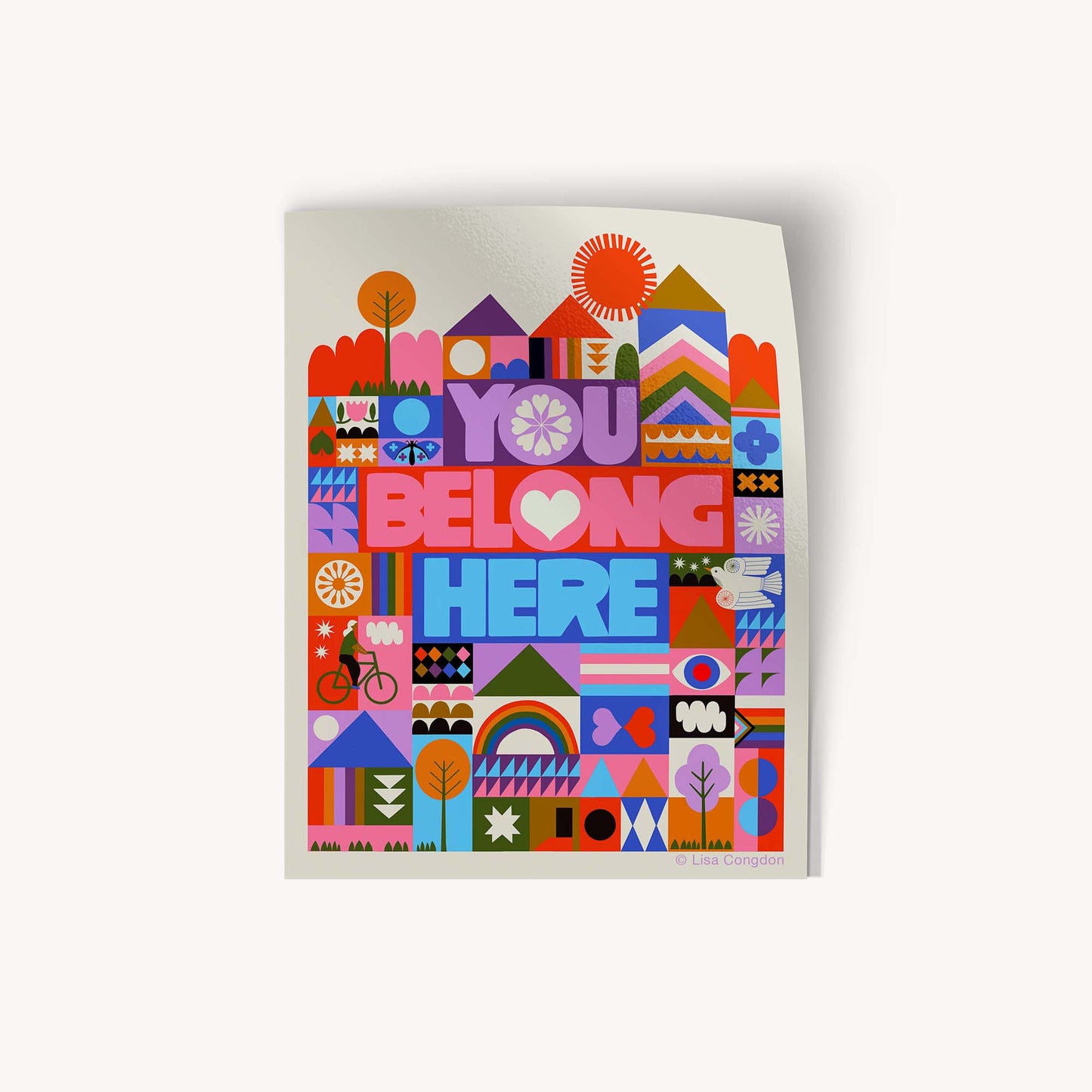 Lisa Congdon | You Belong Here Large Sticker