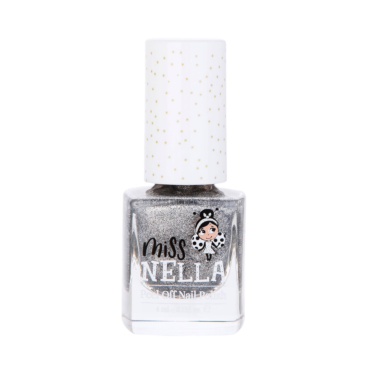 Nail polish bottle with 'Miss Nellie' branding on a white background