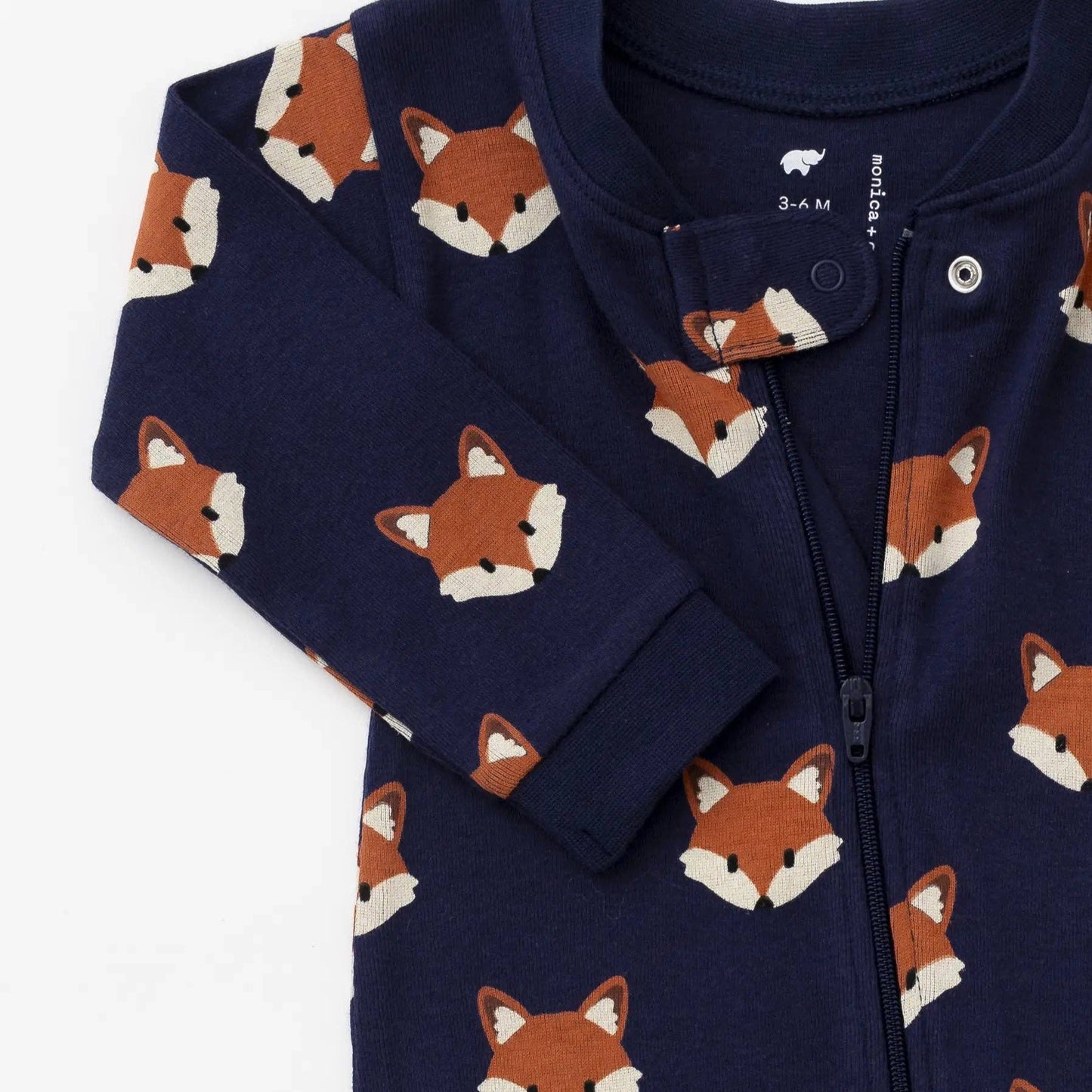 Fox Friends One-Piece Baby Pajamas