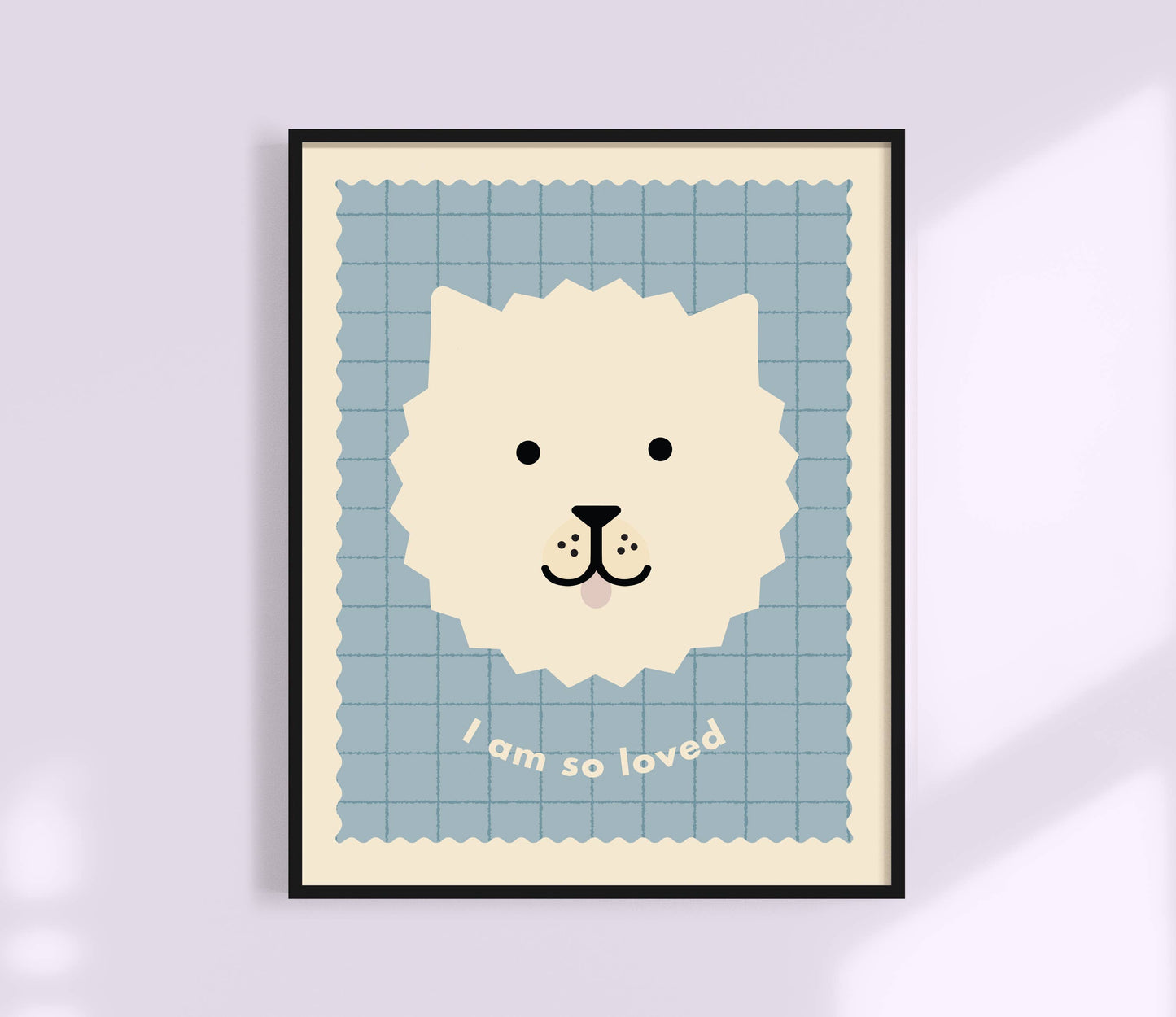 I Am So Loved | Cute Dog Affirmation Kids Print