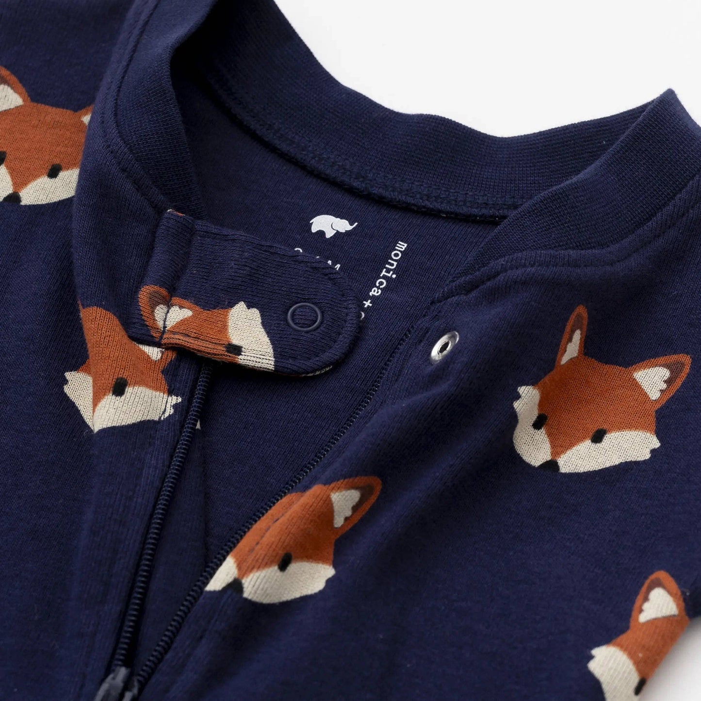 Fox Friends One-Piece Baby Pajamas