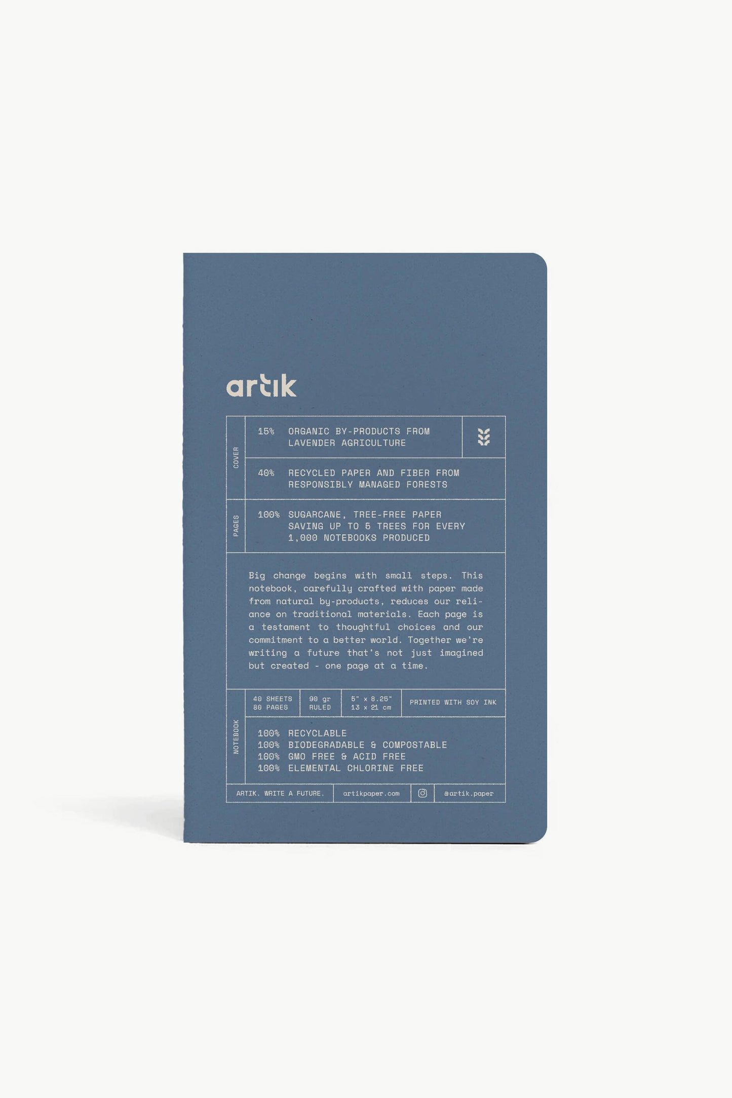 Artik Pack Of 2 Singer Sewn Notebooks | Ruled | Lavender
