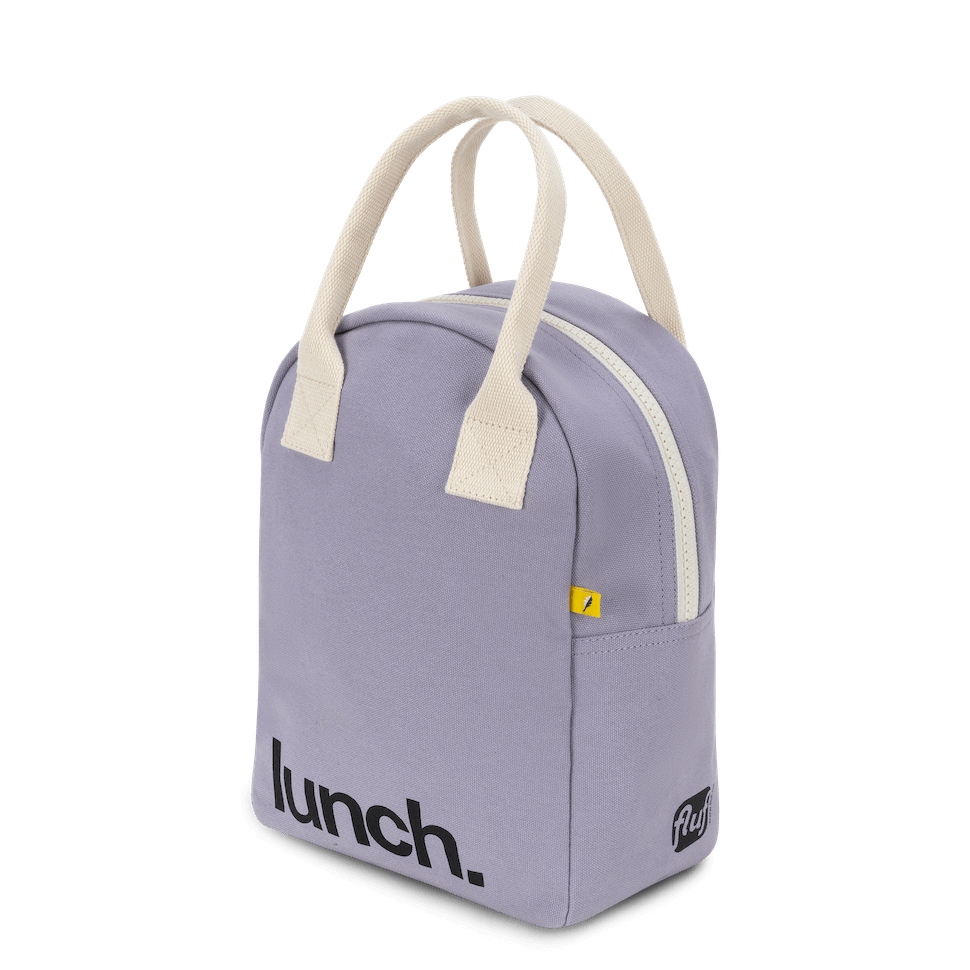 Zipper Lunch Bag - ‘Lunch’ Lavender