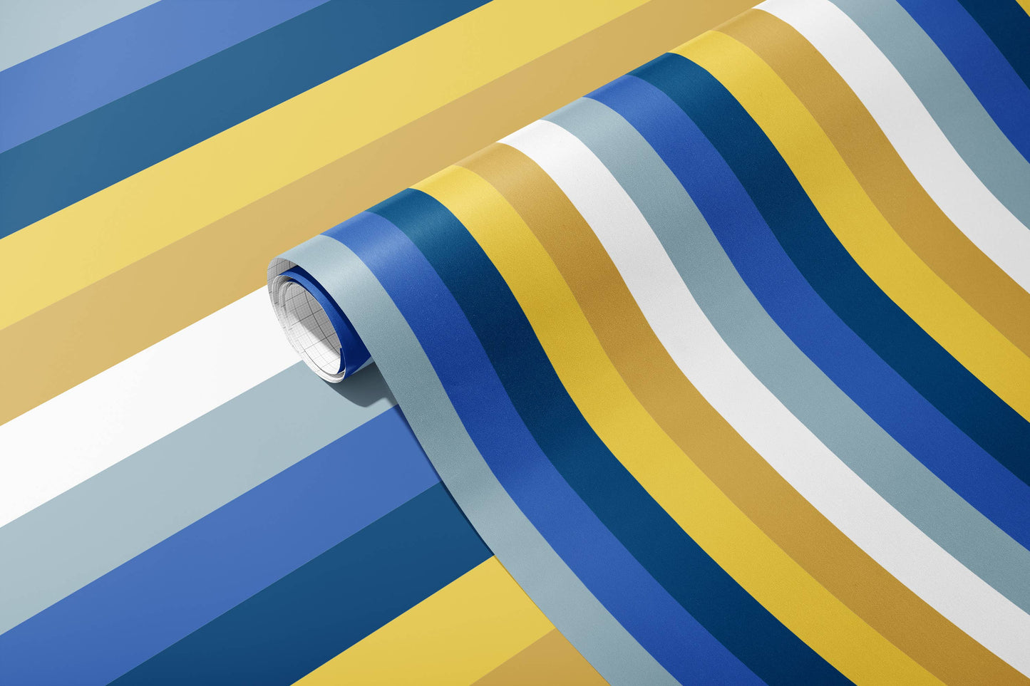 Spaghetti & Meatballs | Hanukkah Stripe Design Gift Wrap - Flat Sheets