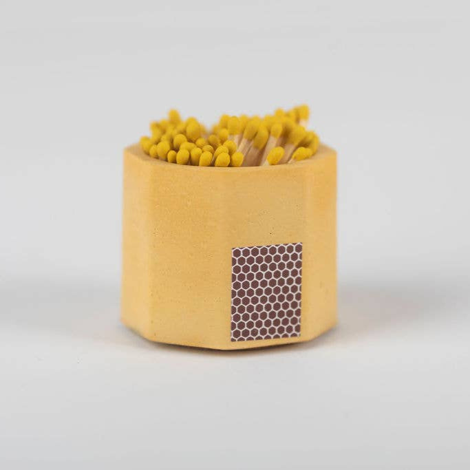 Hand-poured Concrete Match Holder