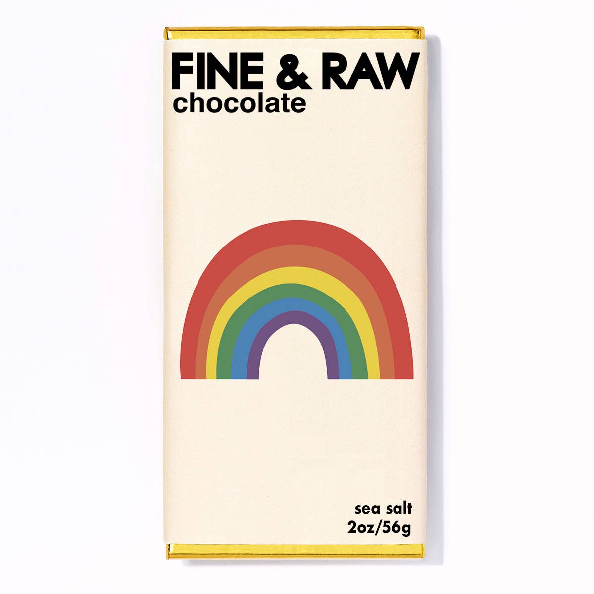 fine and raw pride sea salt chocolate bar