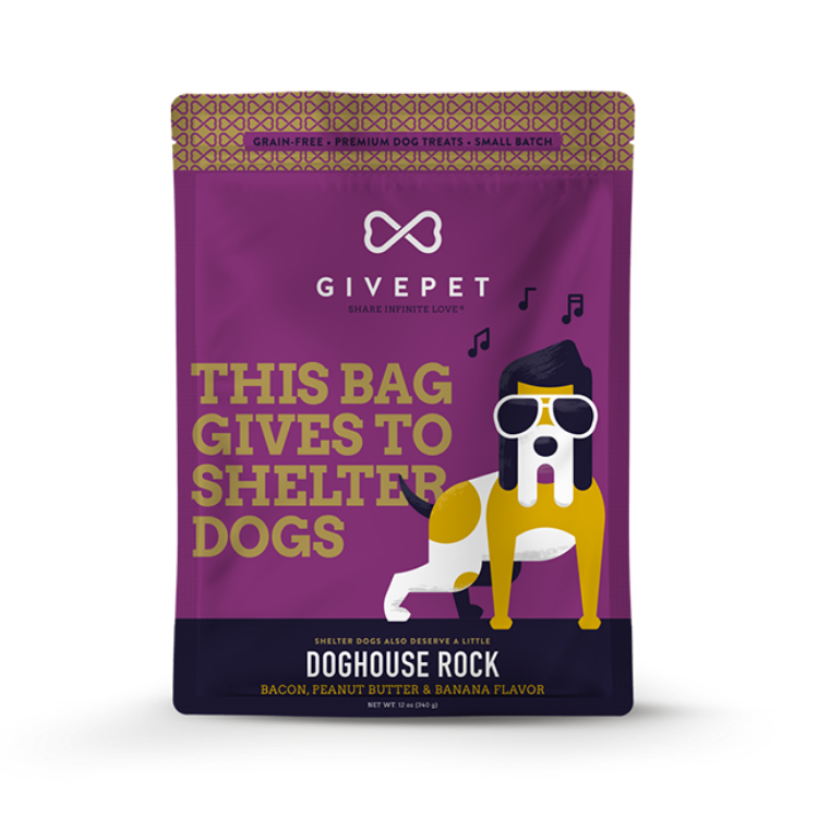 give pets doghouse rock treats