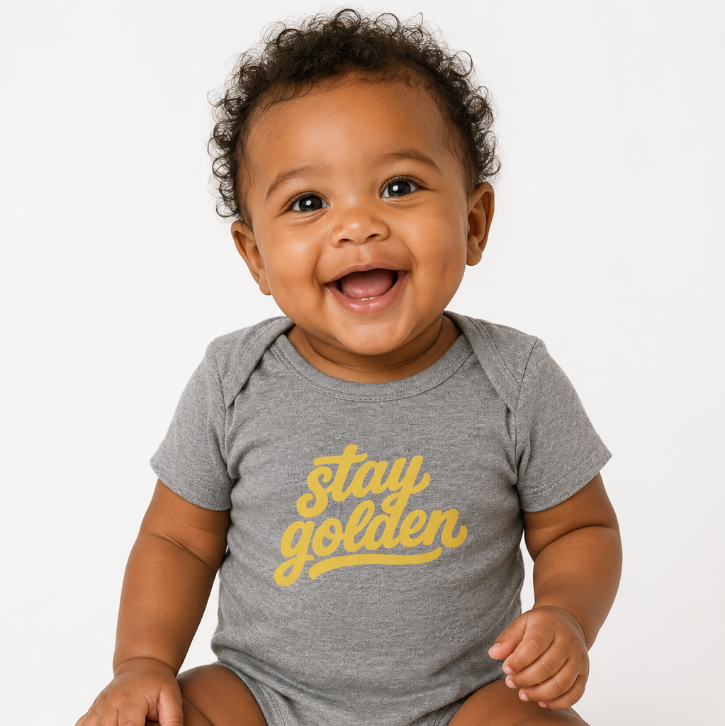 Birch Theory Exclusive | Stay Golden | Baby Onesie