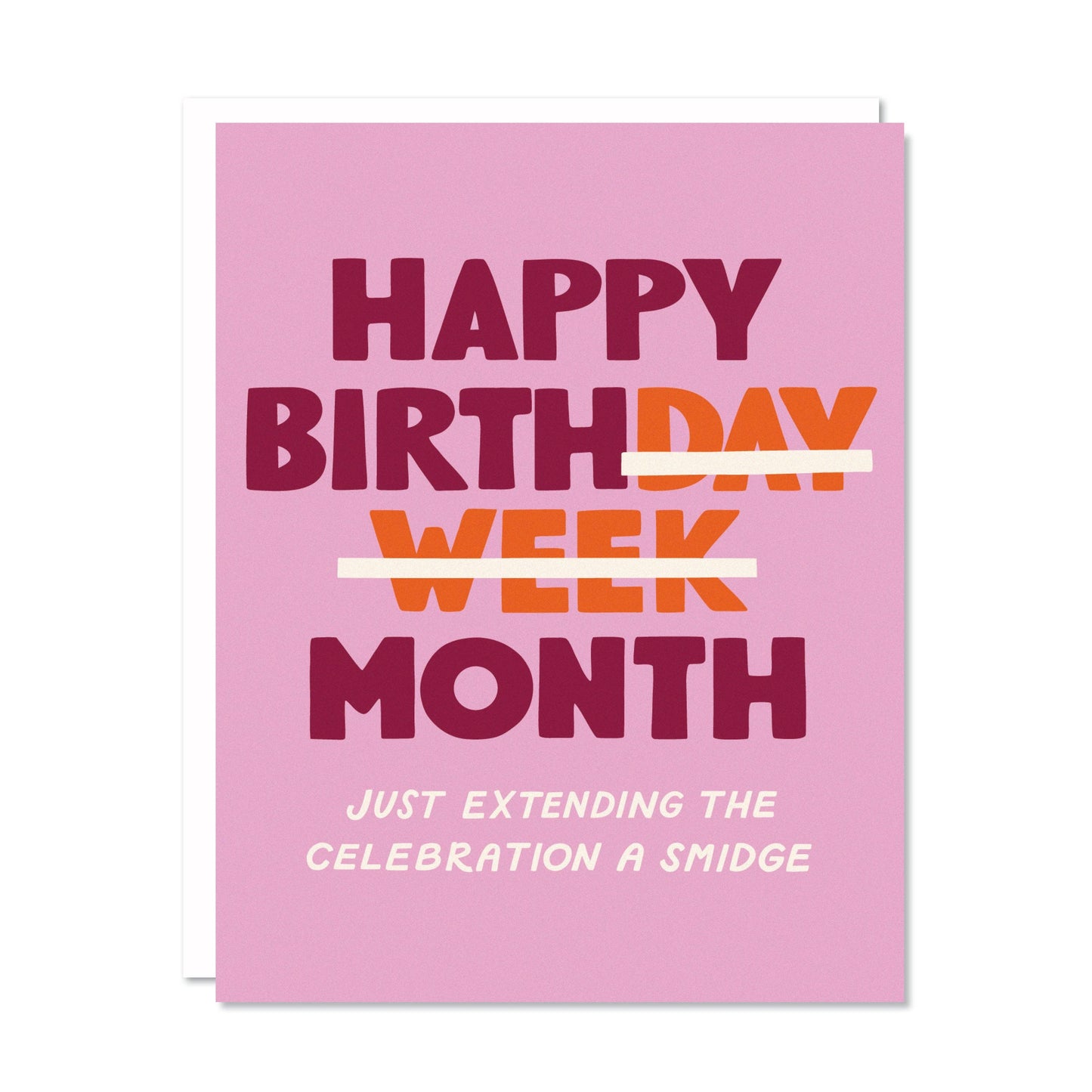happy belated birthday month card