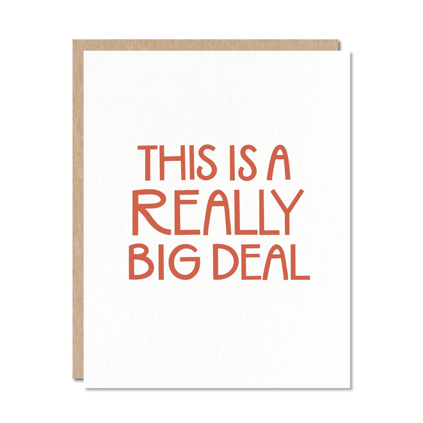 Framed poster with text 'THIS IS A REALLY BIG DEAL' on a white background