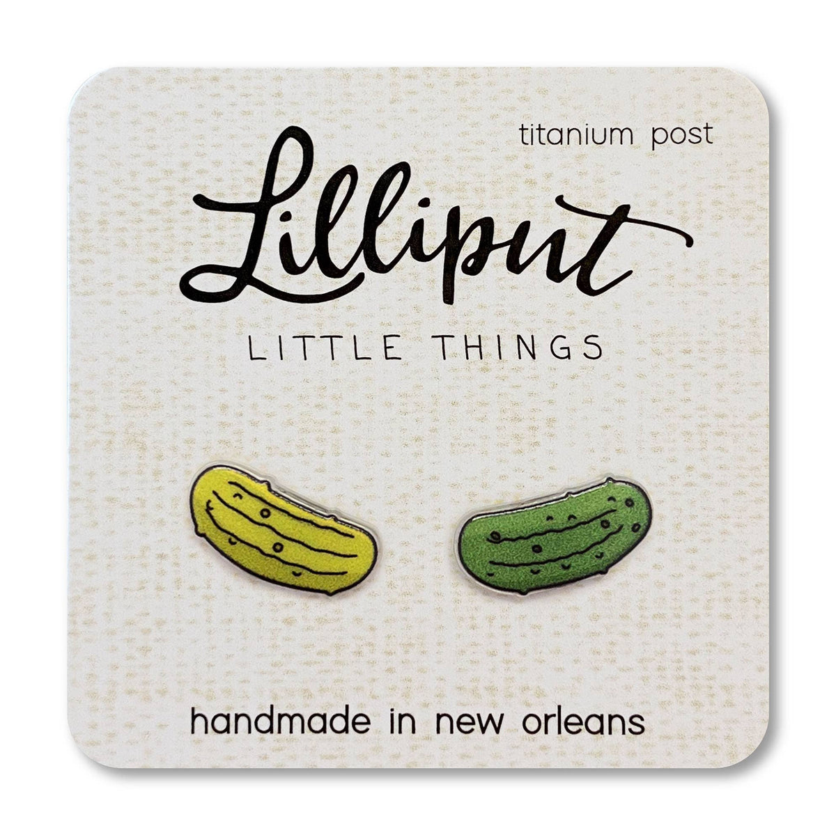 pickle earrings