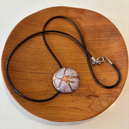 purple petal necklace