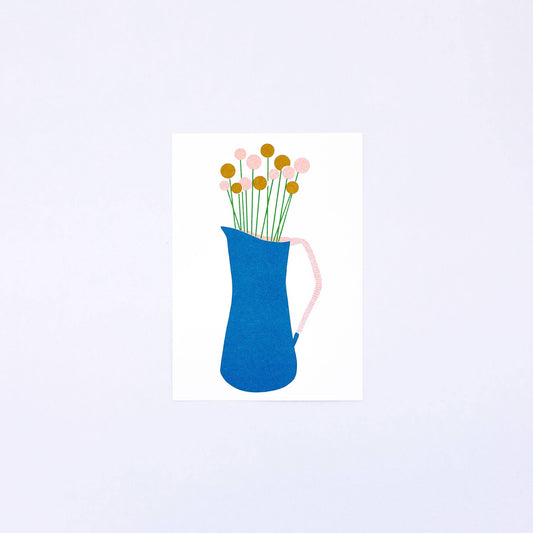 Flower Pitcher mini Risograph