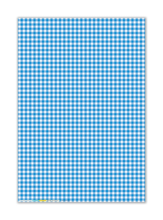 Mellowworks | BLUE GINGHAM CHECK Gift Wrap (SHEET)