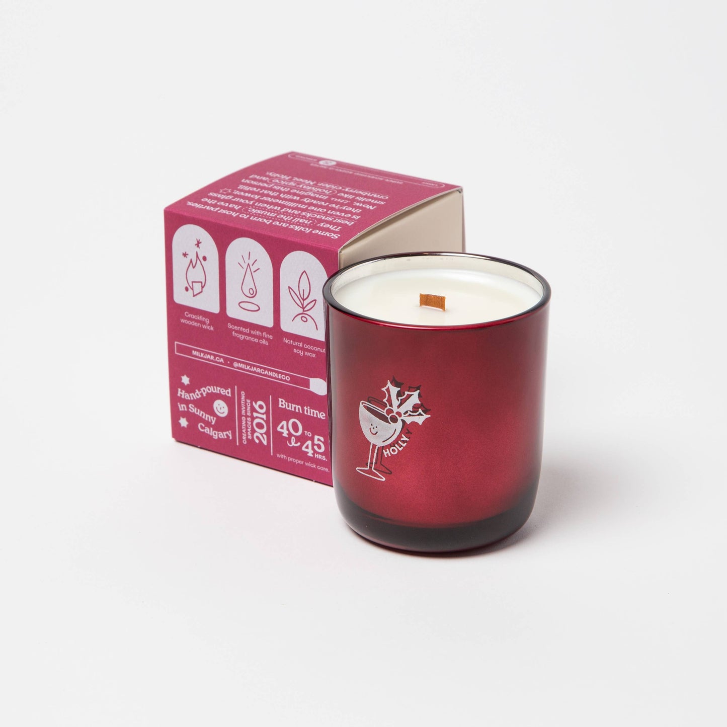 Milkjar Candle Co. | Holly | Cranberry, Clove & Pine Coconut Soy