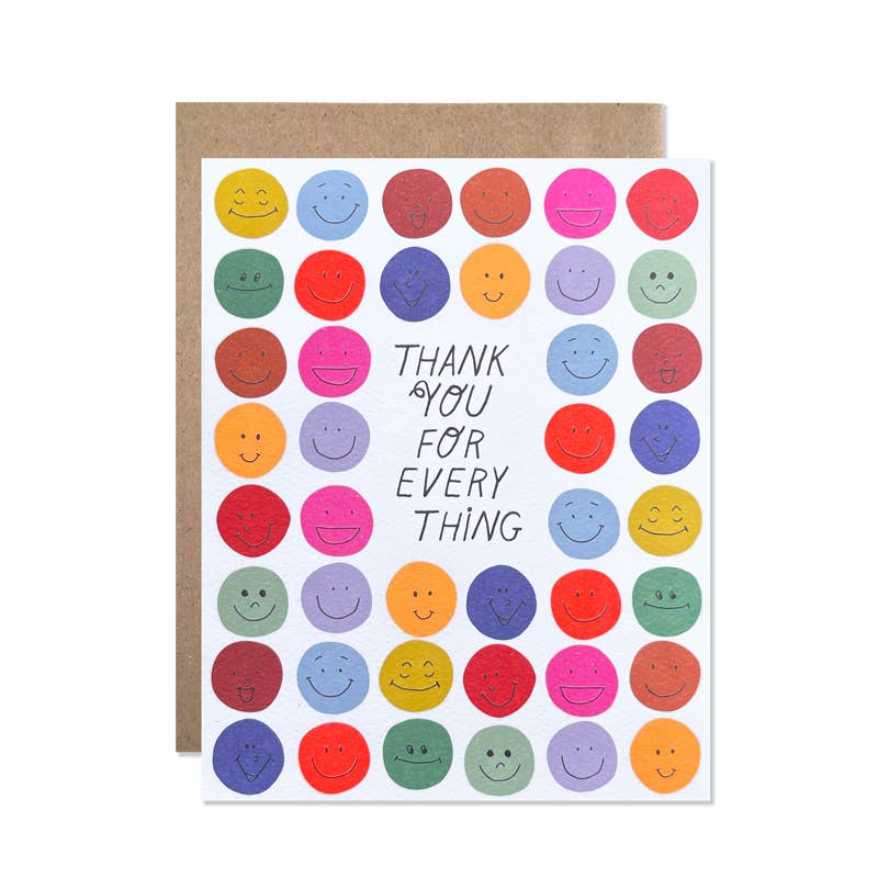 Hartland Cards | Thank You For Everything Smileys Card