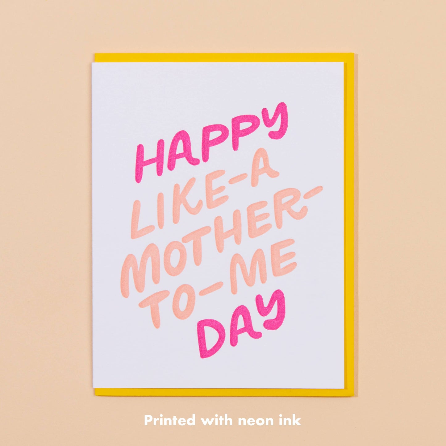 And Here We Are | Modern Letterpress Mother's Day Greeting Card