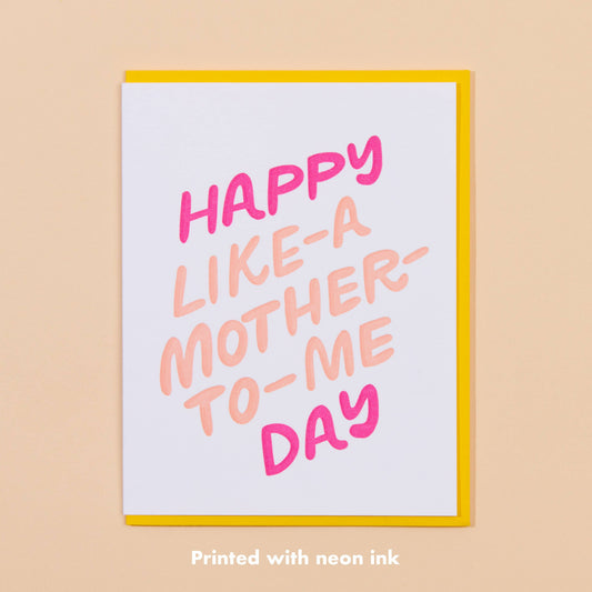 And Here We Are | Modern Letterpress Mother's Day Greeting Card