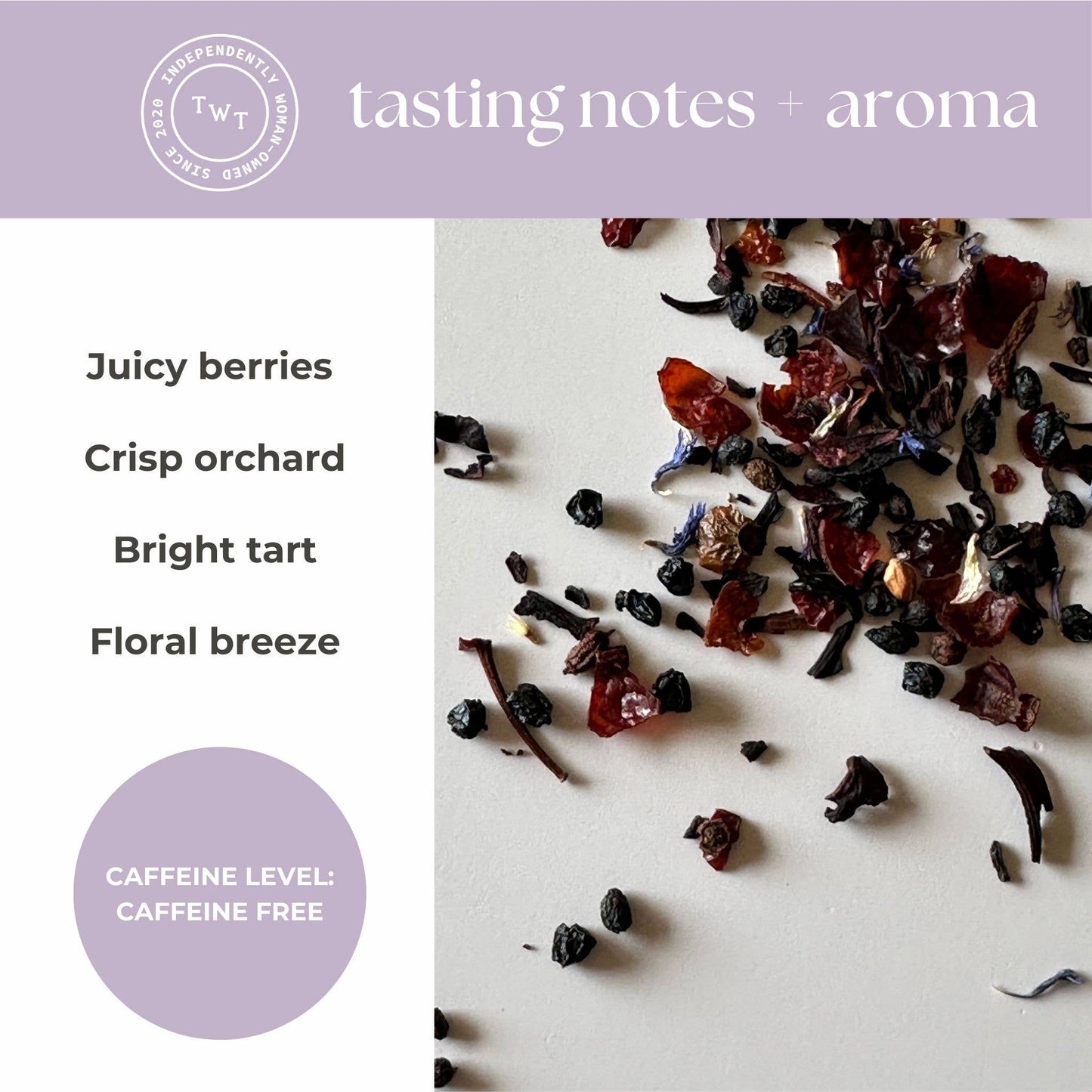Tea with Tae | Berry Blossom Herbal Mini Tea Tube (5 tea bags)