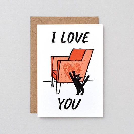 Cat Love Greetings Card