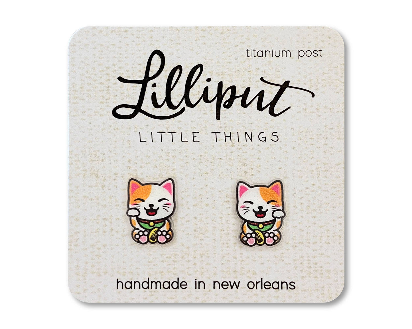 Lilliput Little Things | Lucky Cat Earrings