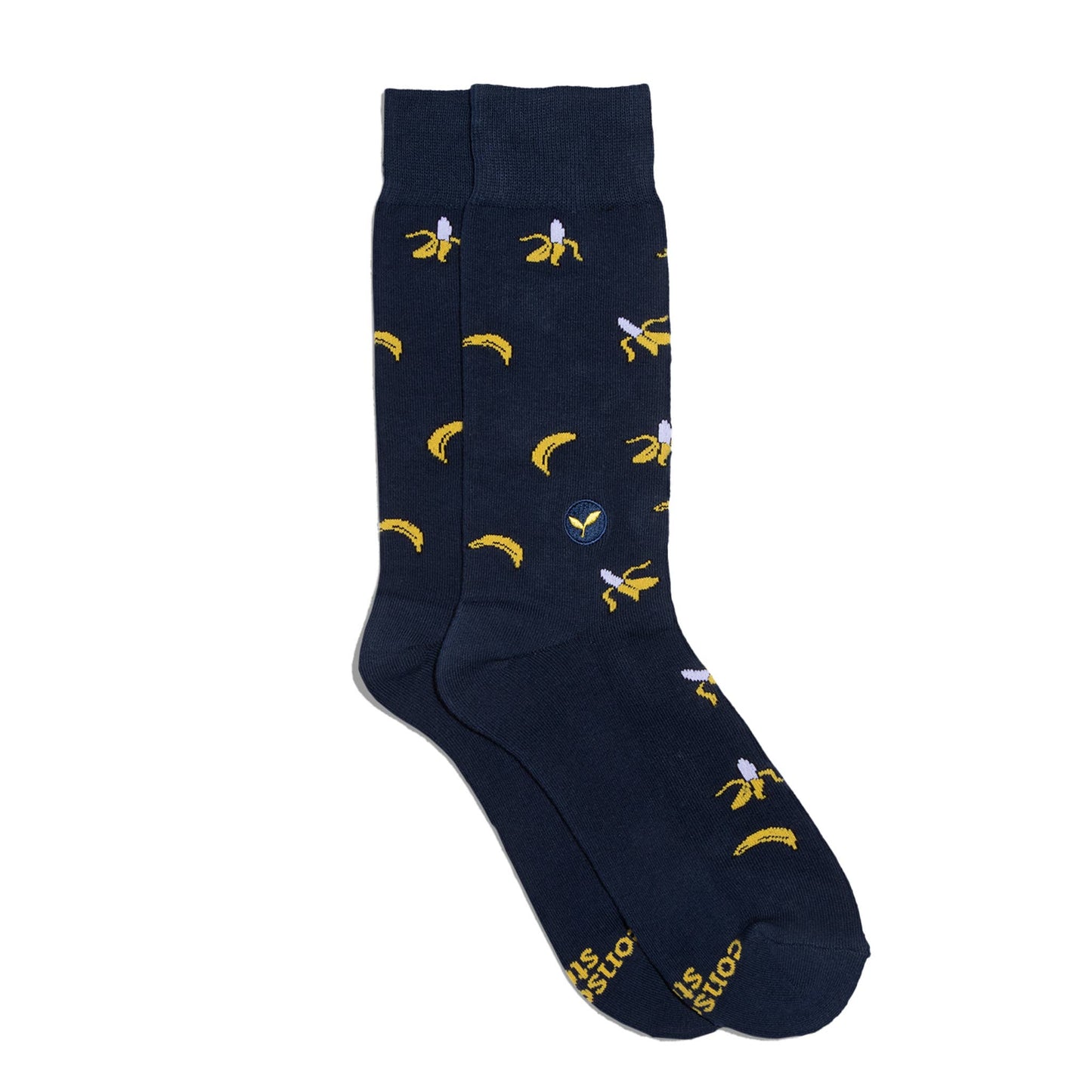 Conscious Step | Socks That Plant Trees (Navy Bananas)