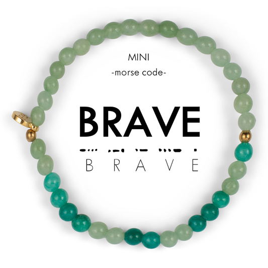 MINI Kids Morse Code Bracelet | Brave