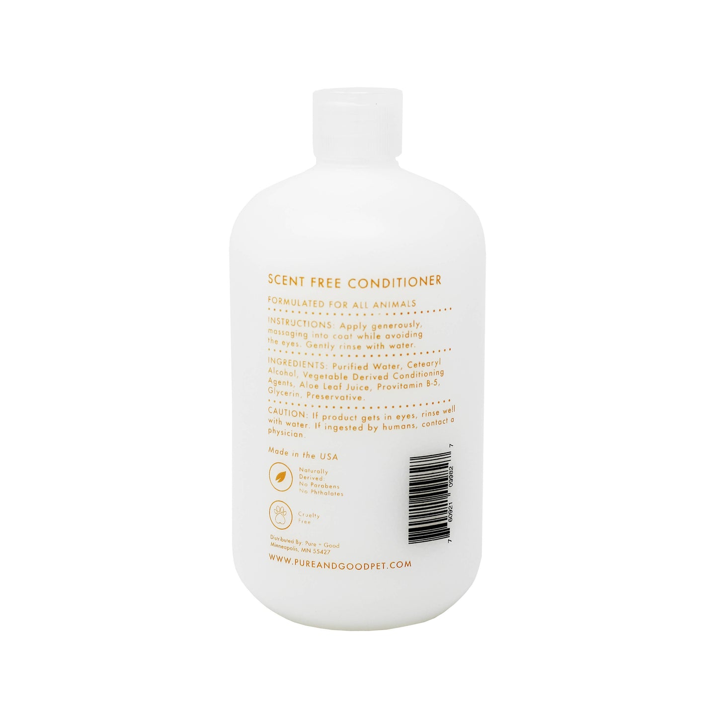 Pure + Good | Dog & Cat Conditioner | Scent Free