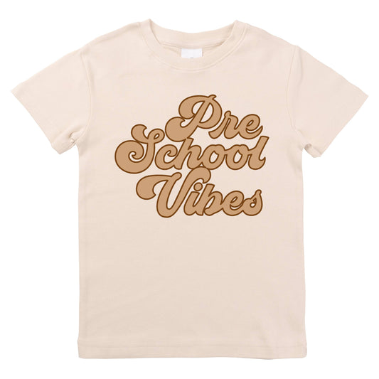 Back to School Preschool Vibes First Day Organic Kids Shirt